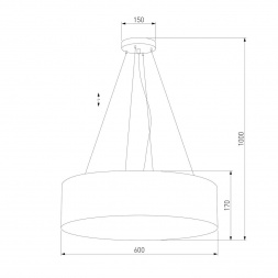 Подвесной светильник TK Lighting 4244 Rondo White