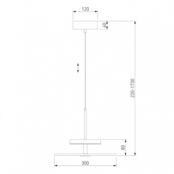 Подвесной светодиодный светильник Eurosvet Thasos 40342 LED латунь