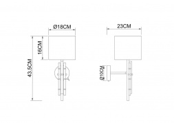 Бра Arte Lamp Taygeta A4097AP-1CC