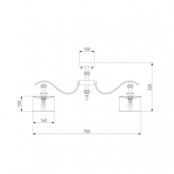 Потолочная люстра Eurosvet 60070/8 сатин-никель