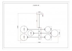 Подвесная люстра Moderli Molecule V10838-6P