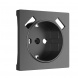 Накладка для розетки USB Werkel графит рифленый W1179504 4690389158667