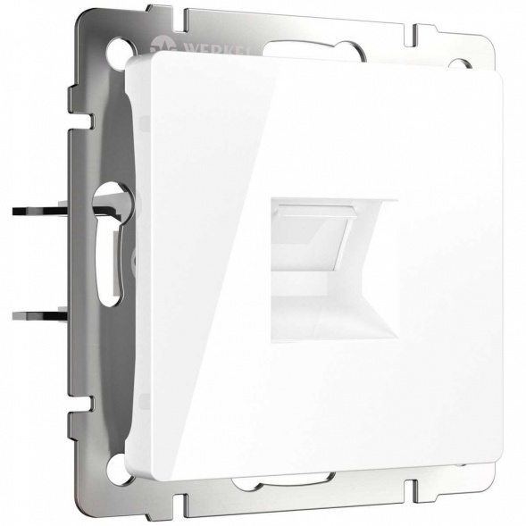 Розетка Ethernet RJ-45 cat. 6A экранированная (белый) W5120101/ a069683