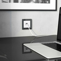 Розетка Ethernet RJ-45 cat. 6A экранированная (белый) W5120101/ a069683