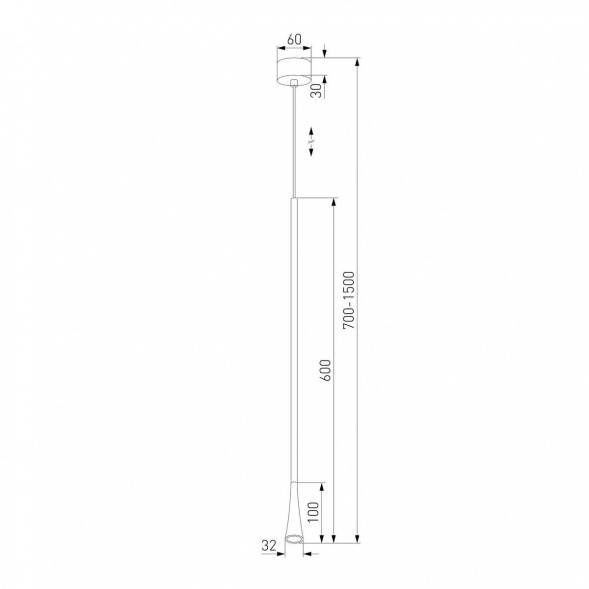 Подвесной светодиодный светильник Elektrostandard Vist 50312 LED a068611