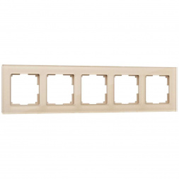 Рамка Werkel Favorit на 5 постов шампань W0051111 4690389160134