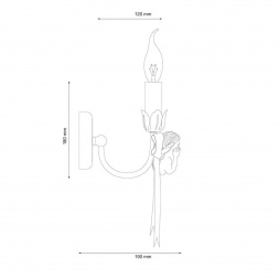 Бра Lucia Tucci Angelo W147.1 Ivory