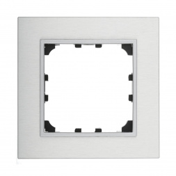 Рамка LK Studio 1-постовая из натурального анодированного алюминия LK60 864123-1