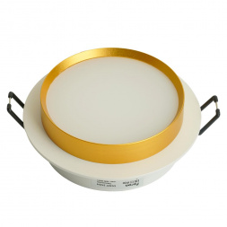 Светильник встраиваемый Feron DL507 потолочный GX53 белый + золото круг 51354