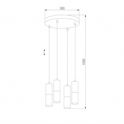 Подвесная люстра TK Lighting 4354 Elit White