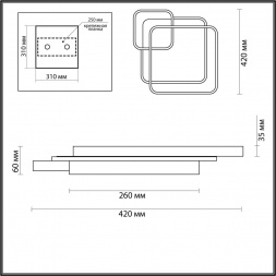 Потолочный светодиодный светильник Lumion Ledio Scott 5243/59CL