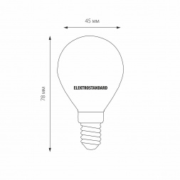Лампа светодиодная филаментная Elektrostandard E14 6W 3300K матовая a049060