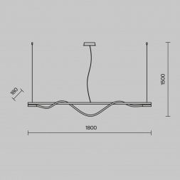 Подвесной светильник Maytoni Tau MOD166PL-L20G3K
