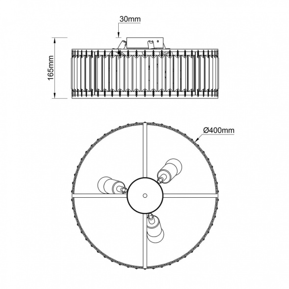 Потолочный светильник Escada Unona 2116/3