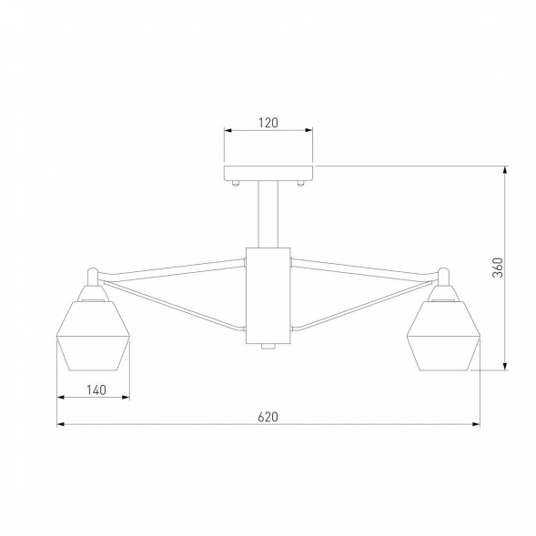 Потолочная люстра Eurosvet Takara 70135/5 кофе