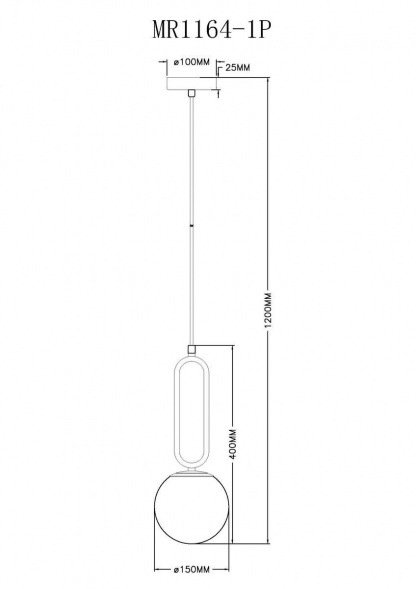 Подвесной светильник MyFar Pierre MR1164-1P