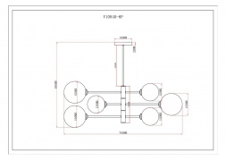 Подвесная люстра Moderli Molecule V10840-6P