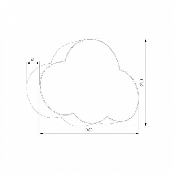Настенный светильник TK Lighting 5886 Cloud