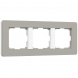 Рамка Werkel Split на 3 поста дымчатый/белый W0033067 4690389206085