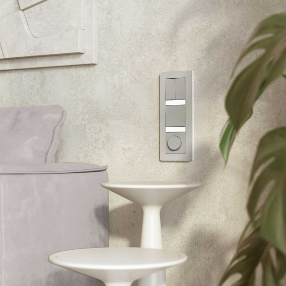 Рамка Werkel Split на 3 поста дымчатый/белый W0033067 4690389206085