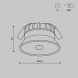 Встраиваемый светильник Maytoni Technical Downlight DL055-8W3K-SEN-W