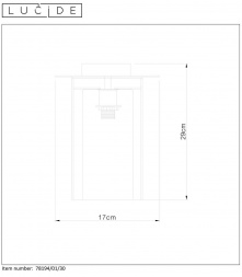Потолочный светильник Lucide Dounia 78194/01/30
