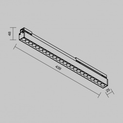 Уличный трековый светильник Maytoni Outdoor O-TR02-2-S-24WB3K