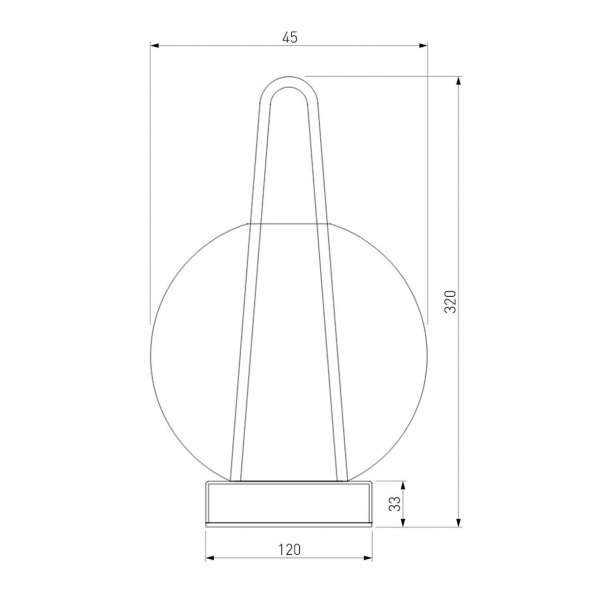 Настольная лампа Eurosvet Frasco 80507/1 латунь