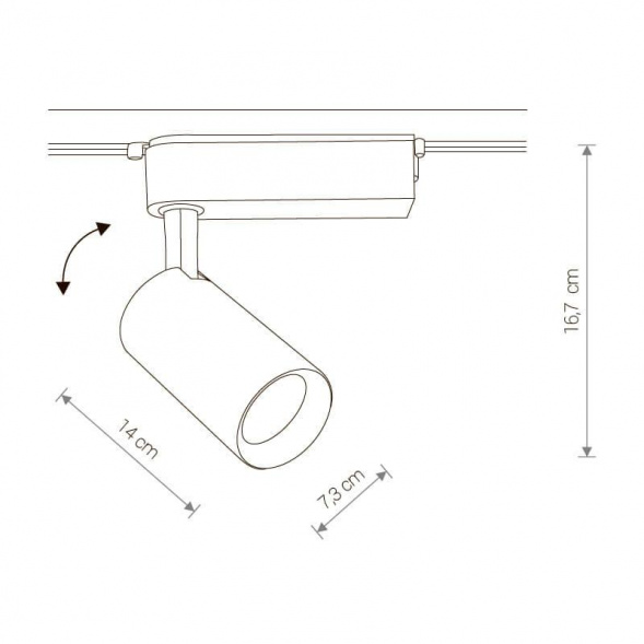 Трековый светодиодный светильник Nowodvorski Profile Iris 9008