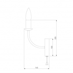 Бра Eurosvet Santi 60139/1 золото