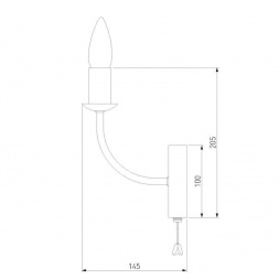 Бра Eurosvet Santi 60139/1 золото