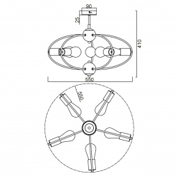Потолочный светильник Vele Luce Crea VL6522L05