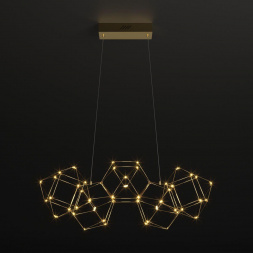 Подвесной светодиодный светильник Eurosvet Uma 90168/5 медь