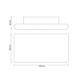 Настенный светильник Lucia Tucci Aero W204 Bianco LED