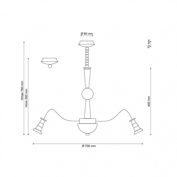 Подвесная люстра Lucia Tucci Natura 071.12 LED