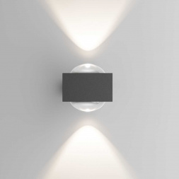 Уличный настенный светильник со светодиодами Elektrostandard Lenses a070452