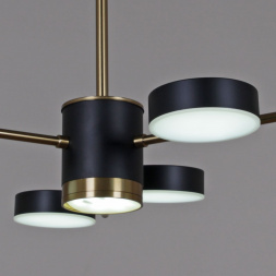 Потолочная светодиодная люстра Reluce 06369-0.3-06 COP+BK