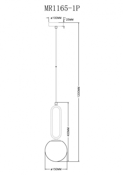 Подвесной светильник MyFar Pierre MR1165-1P