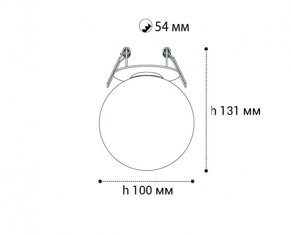 Встраиваемый светодиодный светильник Italline IT08-8026 black 3000K