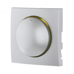 Накладка LK Studio светорегулятора с желтой световой индикацией (серебристый металлик) LK60 867103-1