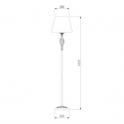 Торшер Eurosvet 01003/1 белый с золотом