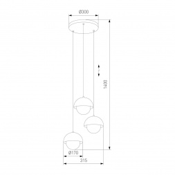 Подвесная люстра TK Lighting 10206 Bono