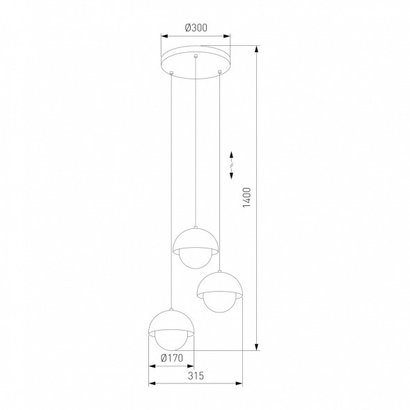 Подвесная люстра TK Lighting 10206 Bono