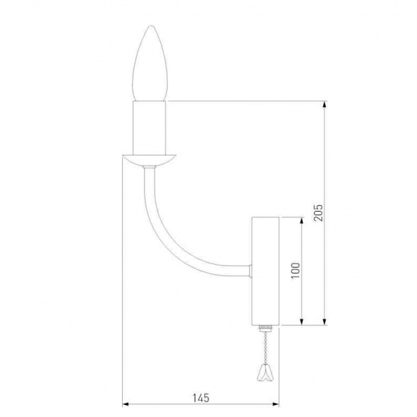 Бра Eurosvet Santi 60139/1 хром