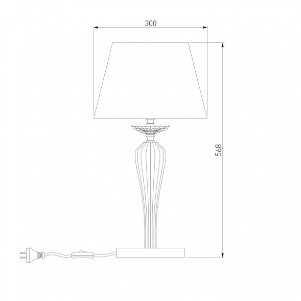 Настольная лампа Bogates Olenna 01104/1 белый