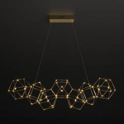 Подвесной светодиодный светильник Eurosvet Uma 90168/7 медь