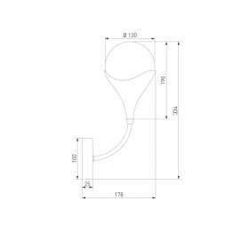 Бра Eurosvet Calyx 60168/1 латунь