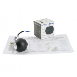 Светодиодный светильник стационарный Feron AL51 2*1W 4000K черный 51130