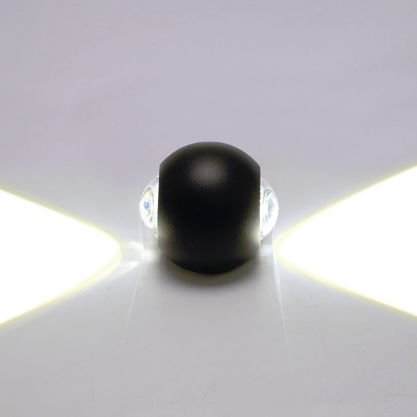 Светодиодный светильник стационарный Feron AL51 2*1W 4000K черный 51130