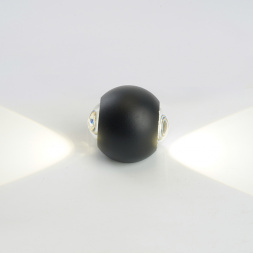 Светодиодный светильник стационарный Feron AL51 2*1W 4000K черный 51130